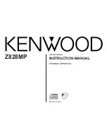 Kenwood Z828MP Instruction Manual preview