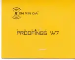 Предварительный просмотр 19 страницы KENXINDA three proofings W7 User Manual