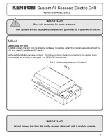 Предварительный просмотр 6 страницы Kenyon International Floridian series Installation Manual & Operation Manual