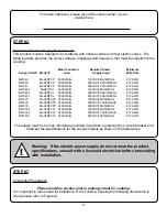 Предварительный просмотр 8 страницы Kenyon 120 V Use & Care Manual - Installation Manual