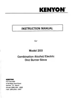 Kenyon 203 Instruction Manual preview