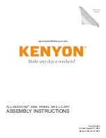 Kenyon ALL SEASONS A70026 Assembly Instructions Manual preview