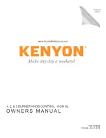 Preview for 1 page of Kenyon B40508 Owner'S Manual