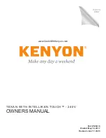 Kenyon B70405WH Owner'S Manual предпросмотр