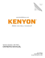 Kenyon B70415 Owner'S Manual preview