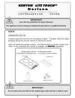 Предварительный просмотр 5 страницы Kenyon Lite-Touch Horizon Installation Manual & Operation Manual