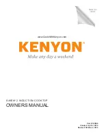 Предварительный просмотр 1 страницы Kenyon SILKEN 2 Owner'S Manual