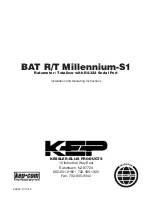 Предварительный просмотр 1 страницы KEP BAT R/T Millennium-S1 Installation And Operating Instrictions