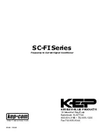 Preview for 1 page of KEP SC-FI Series User Manual