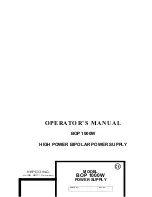 Предварительный просмотр 1 страницы KEPCO BOP 1000W Operator'S Manual