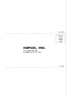 Preview for 46 page of KEPCO MSK 20-5M Instruction Manual