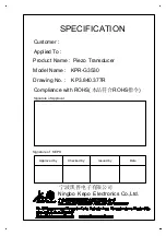 Preview for 1 page of KEPO KPR-G3530 Specification