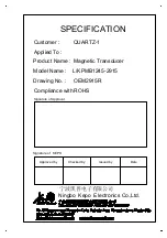 Preview for 1 page of KEPO L/KPMB1245-2915 Specification