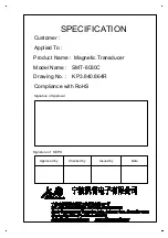 Preview for 1 page of KEPO SMT-8030C Specification