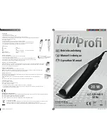 Kerbl TrimProfi Operation Manual preview