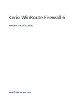 Kerio Tech KERIO WINROUTE FIREWALL 6 Administrator'S Manual preview