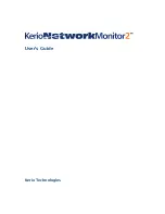 Предварительный просмотр 1 страницы Kerio Tech Network Monitor User Manual