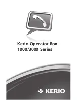 Kerio Tech Operator Box 3000 series Quick Installation Manual preview