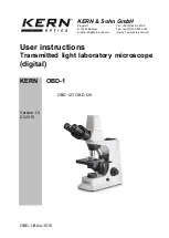 KERN Optics OBD 127 User Instructions preview