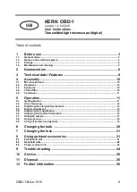 Preview for 3 page of KERN Optics OBD 127 User Instructions