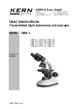 KERN Optics OBE 1 User Instructions preview