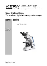 KERN Optics OBN-13 User Instructions preview