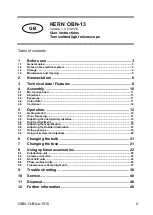 Предварительный просмотр 3 страницы KERN Optics OBN-13 User Instructions