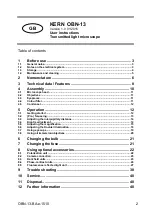 Preview for 3 page of KERN Optics OBN 158 User Instructions