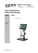 Предварительный просмотр 1 страницы KERN Optics OIV 254 User Instructions