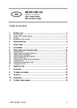 Preview for 3 page of KERN Optics OSF 438 User Instructions