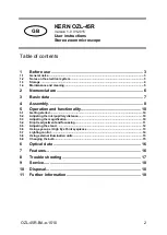 Preview for 3 page of KERN Optics OZL 456 User Instructions