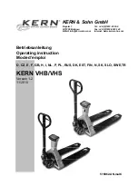 Preview for 1 page of KERN 51596249 Operating Instruction