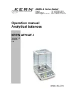 KERN AEJ 120-4M Operation Manual preview