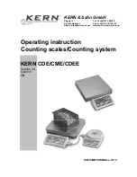 Предварительный просмотр 1 страницы KERN CDE 150K5 Operating Instruction