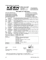 Preview for 22 page of KERN CDS 100K0.5 Operating Manual