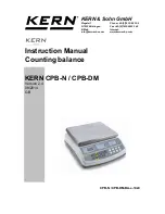 Preview for 1 page of KERN CPB-DM Instruction Manual