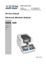 Preview for 1 page of KERN DAB-SH-e-1610 Service Manual