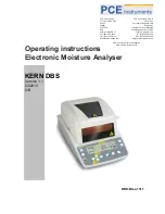 Preview for 1 page of KERN DBS 60-3 Operating Instructions Manual