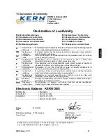 Preview for 91 page of KERN DBS 60-3 Operating Instructions Manual