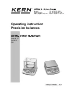 KERN EG 220-3NM Operating Instruction preview