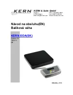 KERN EOA 10K-3 Operating Manual preview