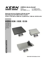 KERN EOB 150K50XL Operating Manual preview