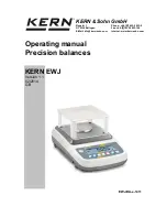 Preview for 1 page of KERN EWJ Operating Instructions Manual