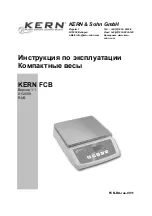 KERN FCB 16K0.2 Manual preview