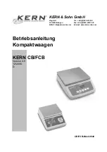 Preview for 105 page of KERN FCB 16K0.2 Manual