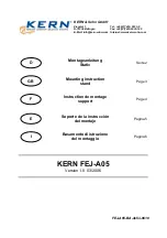 Preview for 1 page of KERN FEJ-A05 Mounting Instruction