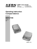 Предварительный просмотр 1 страницы KERN FOB 1.5K0.5 Operating Instructions Manual