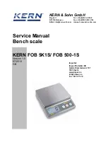 Предварительный просмотр 1 страницы KERN FOB 500-1S Service Manual