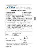 Предварительный просмотр 41 страницы KERN GAB-N Operating Instructions Manual