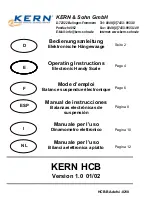 KERN HCB 100K200 Operating Instructions Manual предпросмотр